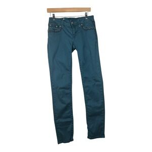 Miss Me‎ Bling Skinny Jeans size 29 Turquoise